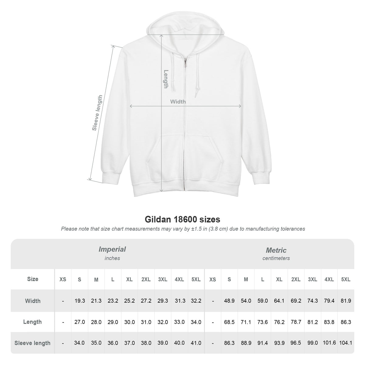 The Lost Wax Co. Embroidered Full‑Zip Hoodie