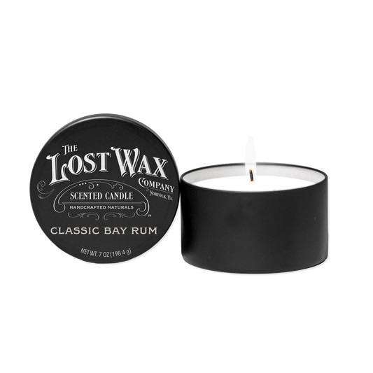 Classic Bay Rum Candle Tin