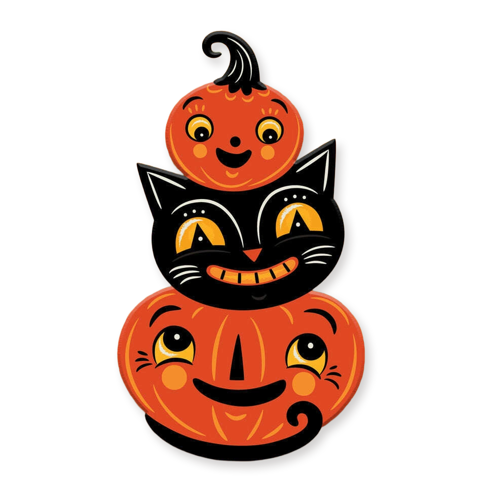 Jolly Jack Pumpkin Stack Brooch