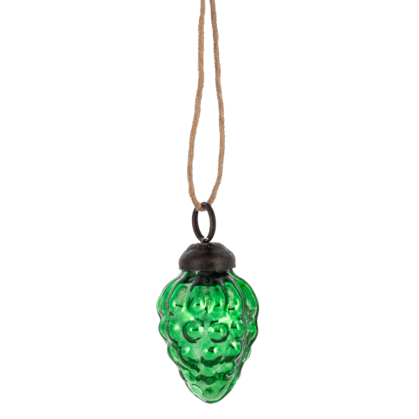 Mini Mercury-Glass Pinecone Ornament