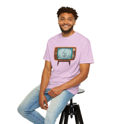 Camiseta Personalizable con Patrón de Prueba de TV Retro