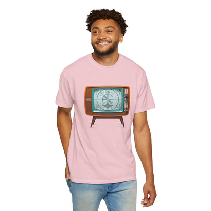 Camiseta Personalizable con Patrón de Prueba de TV Retro