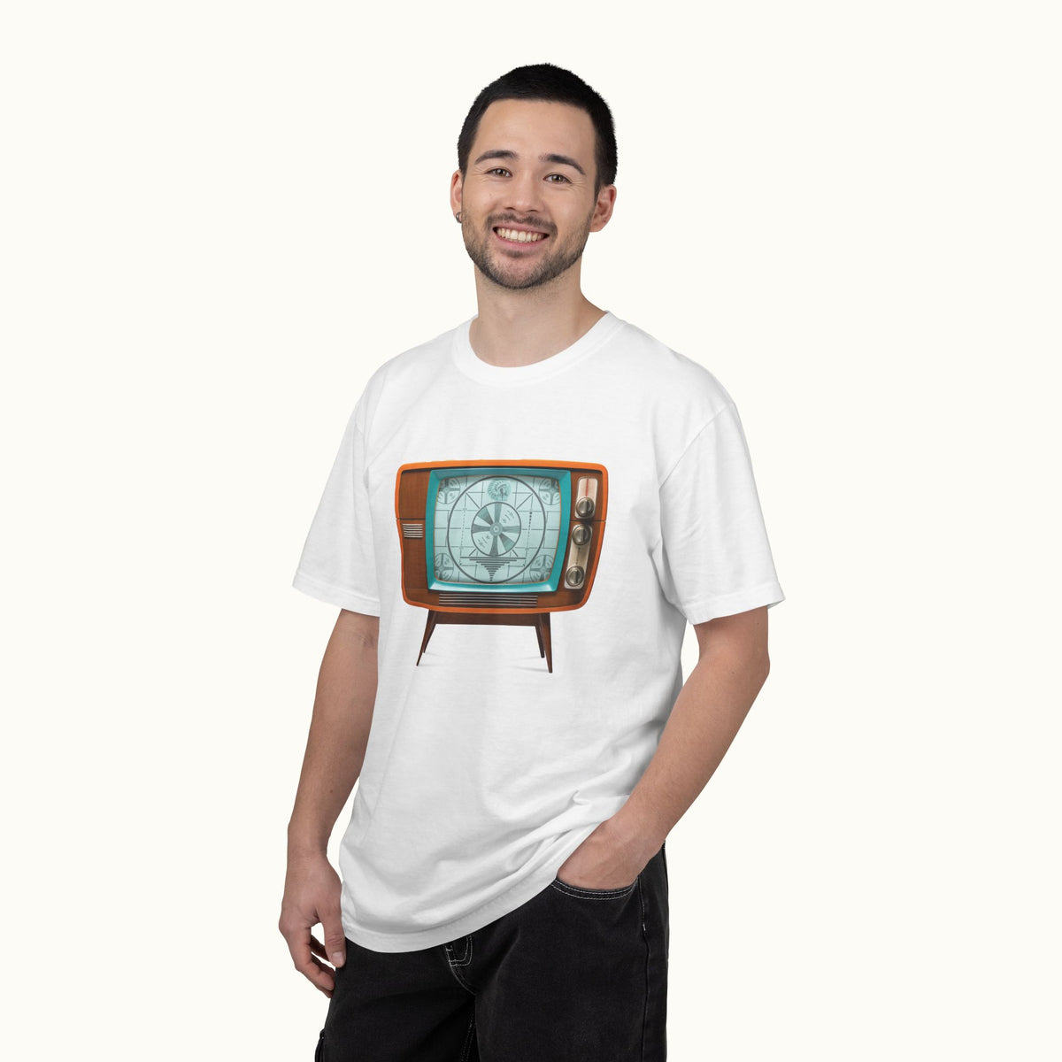 Customizable Retro TV Test Pattern T‑Shirt