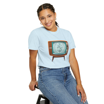 Camiseta Personalizable con Patrón de Prueba de TV Retro