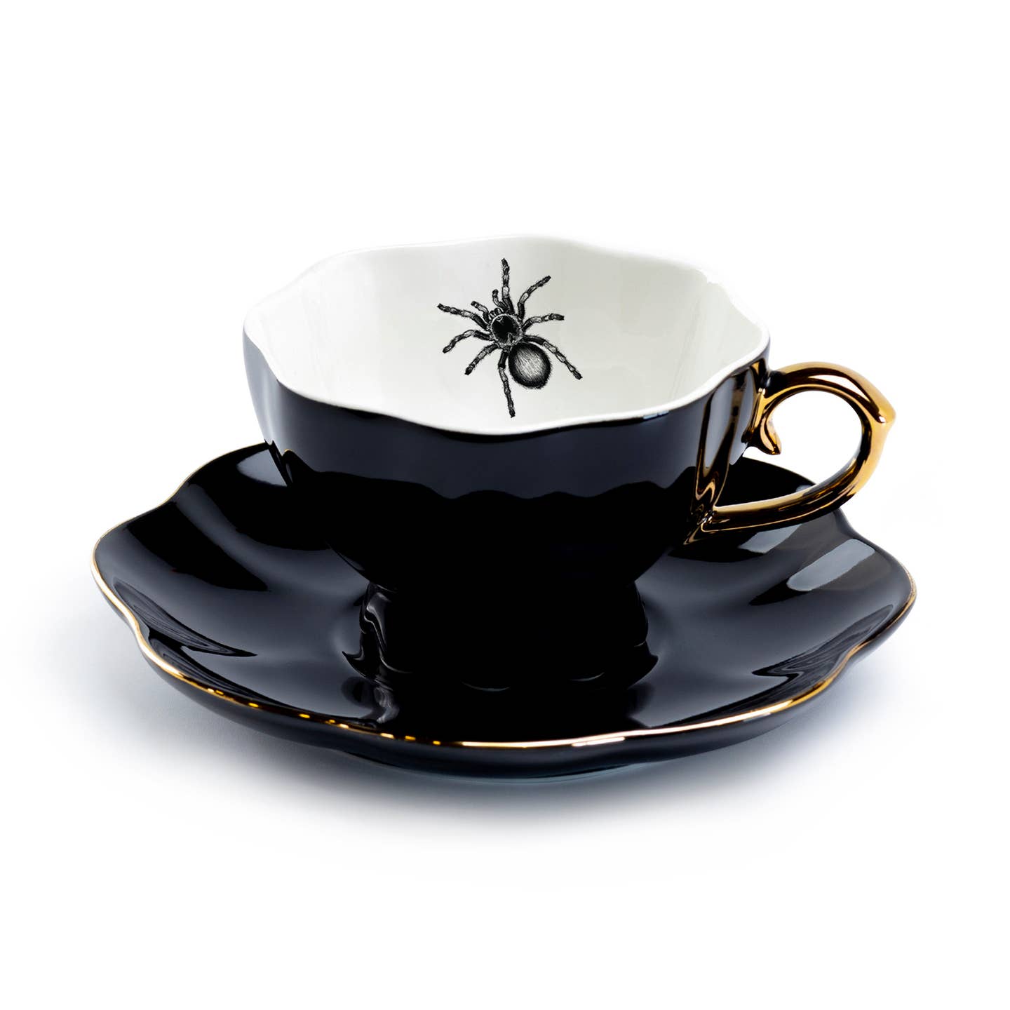 Spider Black Tea Cup & Saucer