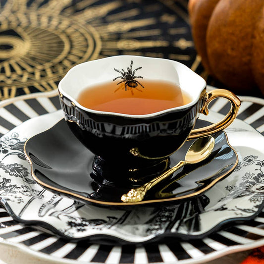 Spider Black Tea Cup & Saucer