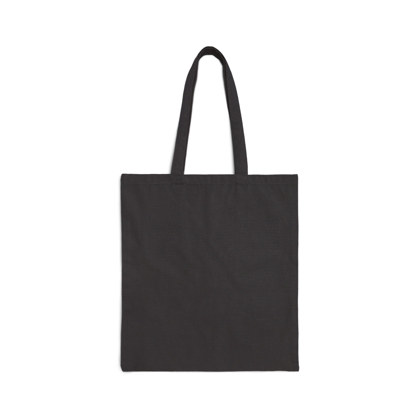 Black tote bag on a white background