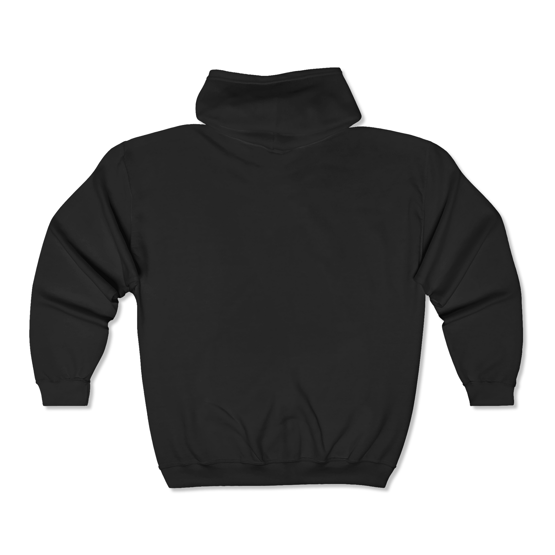 Black hoodie on a white background