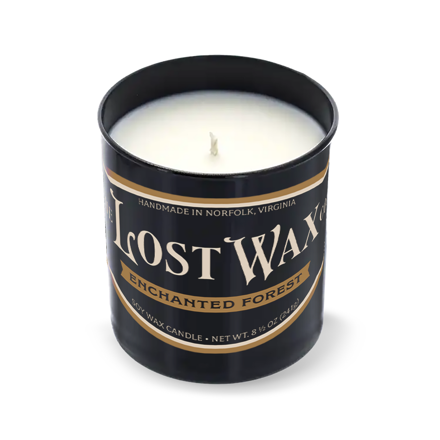 8.5 oz Black Jar Candle by The Lost Wax Company