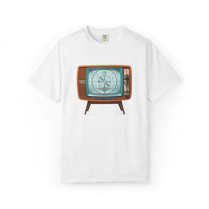 Camiseta Personalizable con Patrón de Prueba de TV Retro