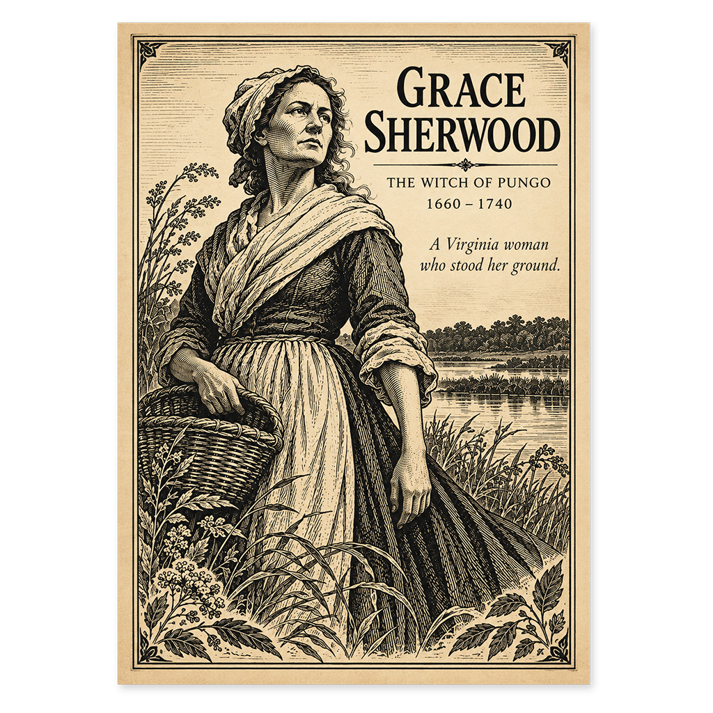 Grace Sherwood "The Witch of Pungo" Magnet