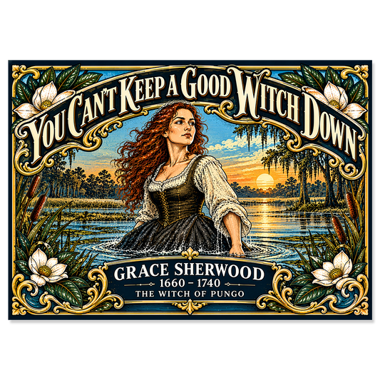 Grace Sherwood "You Can't Keep A Good Witch Down" Magnet