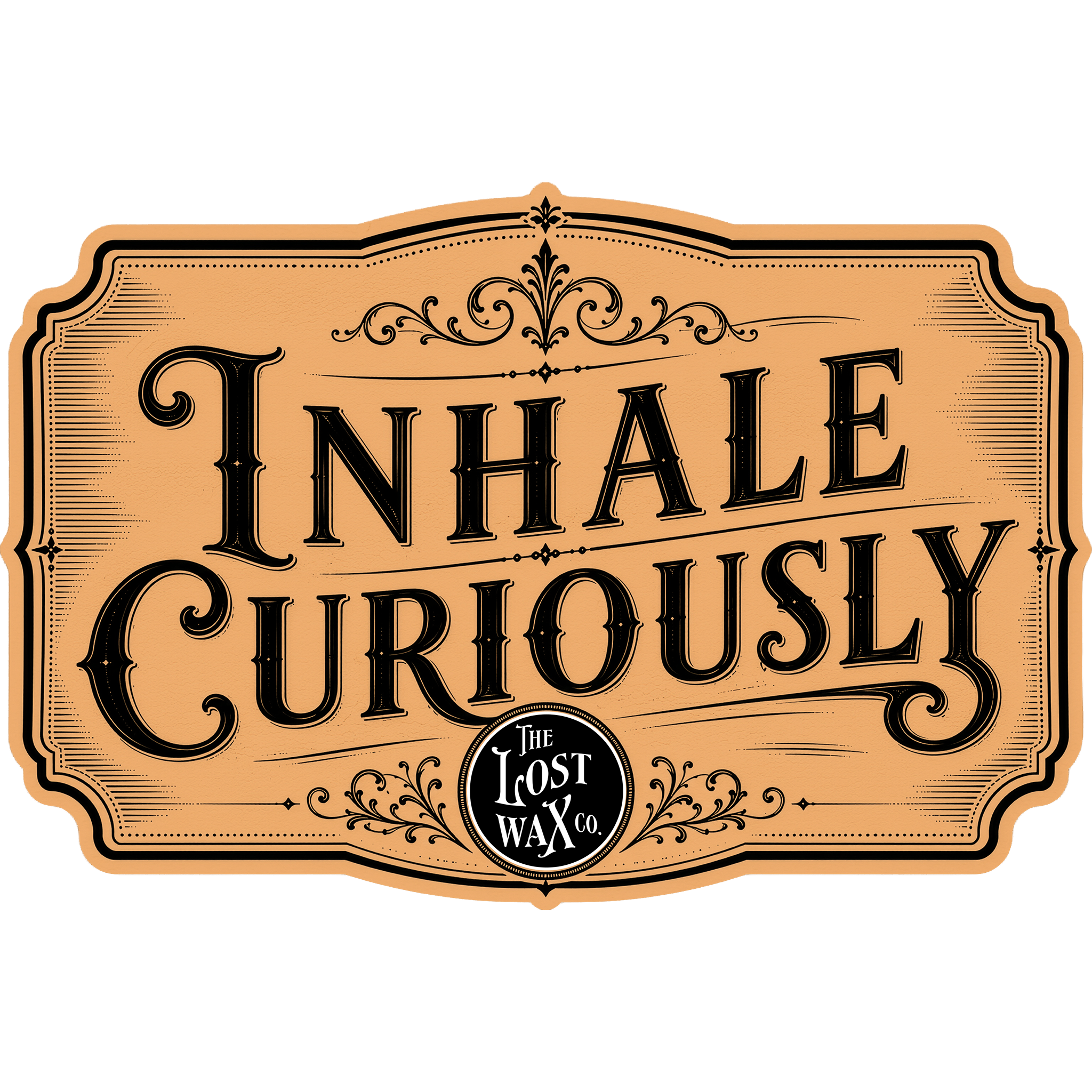 Inhale Curiosly sticker