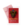 Krampus wax melts packaging with red label and creature design on a white background