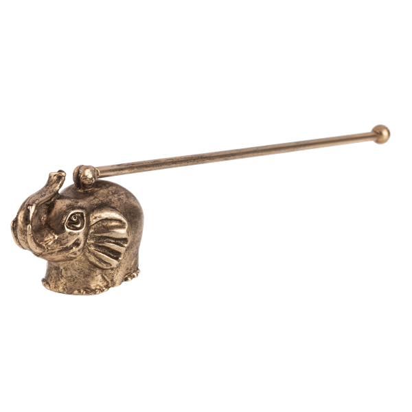 Brass Candle Snuffer - Elephant