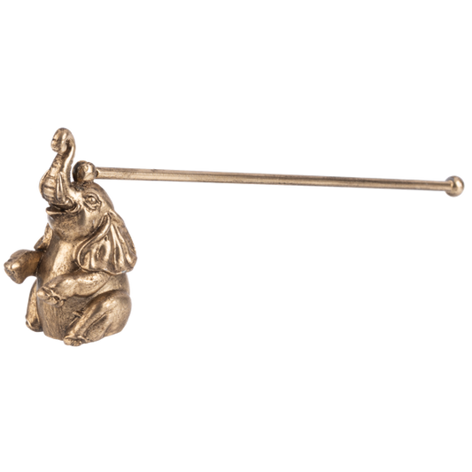 Brass Candle Snuffer - Upright Elephant