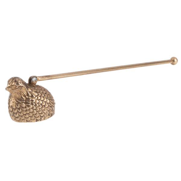 Brass Candle Snuffer - Quail
