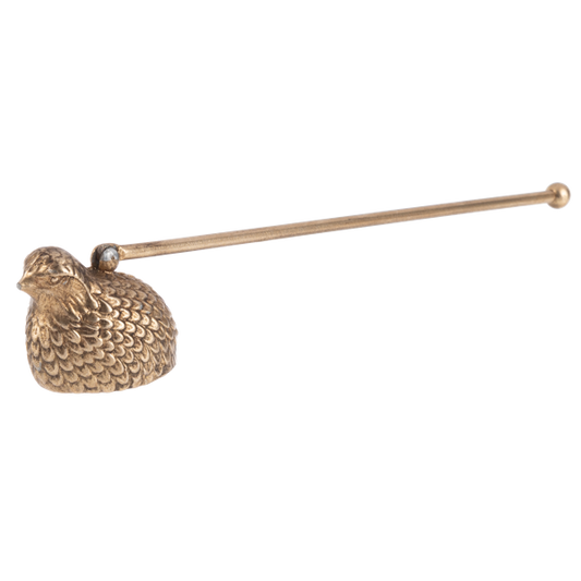 Brass Candle Snuffer - Quail