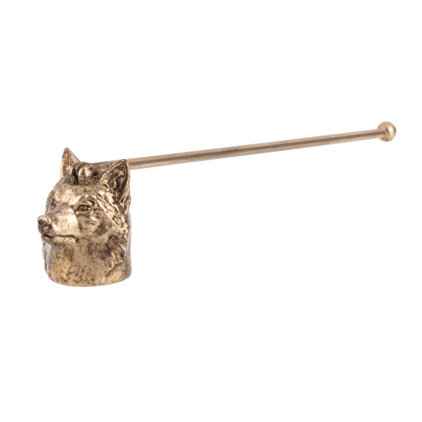 Brass Candle Snuffer - Wolf