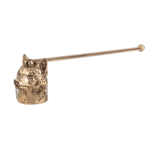 Brass Candle Snuffer - Wolf