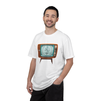 Camiseta Personalizable con Patrón de Prueba de TV Retro