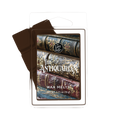 Wax Melt package with 'The Antiquarian' design featuring stacked books on a white background