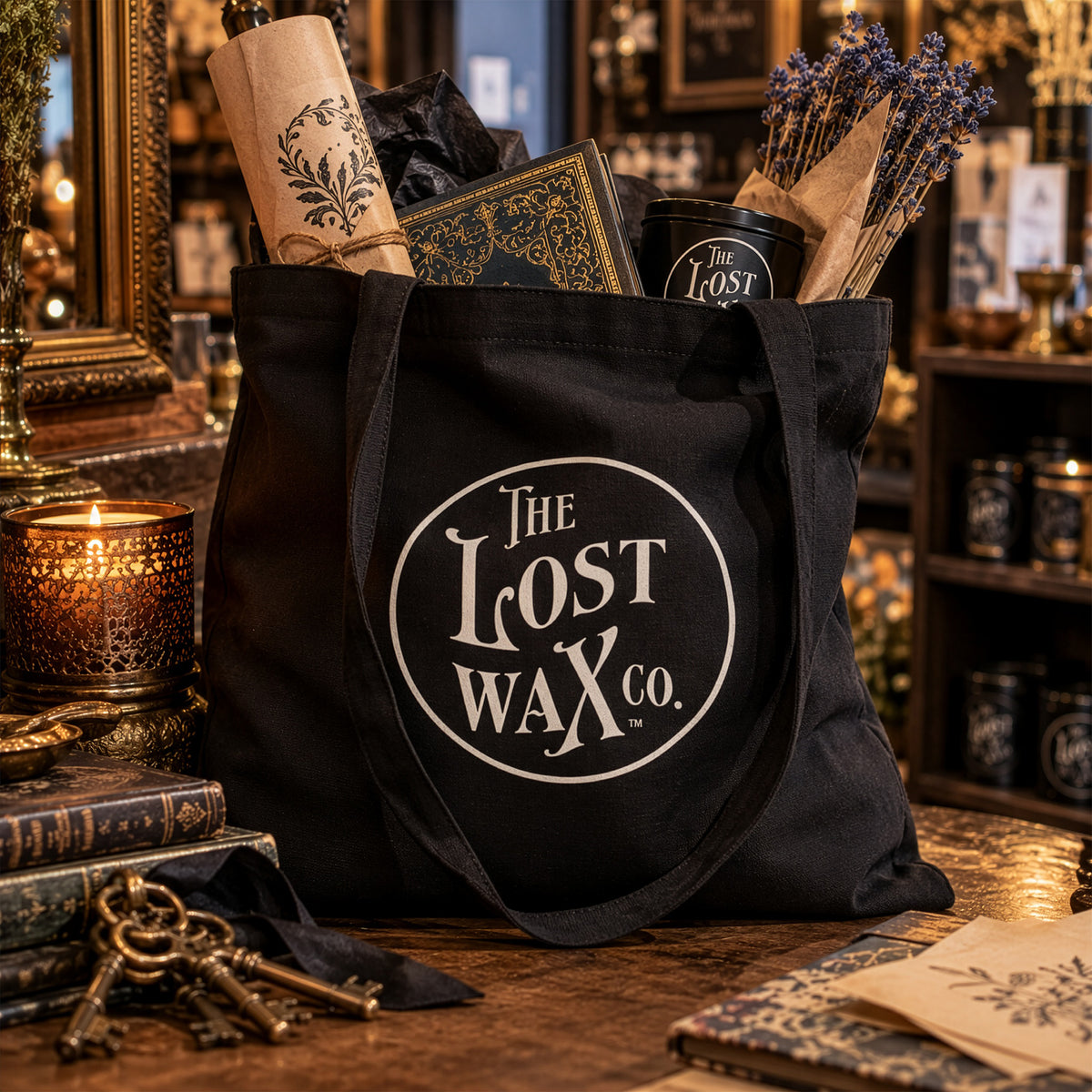 The Lost Wax Co. Logo Tote Bag