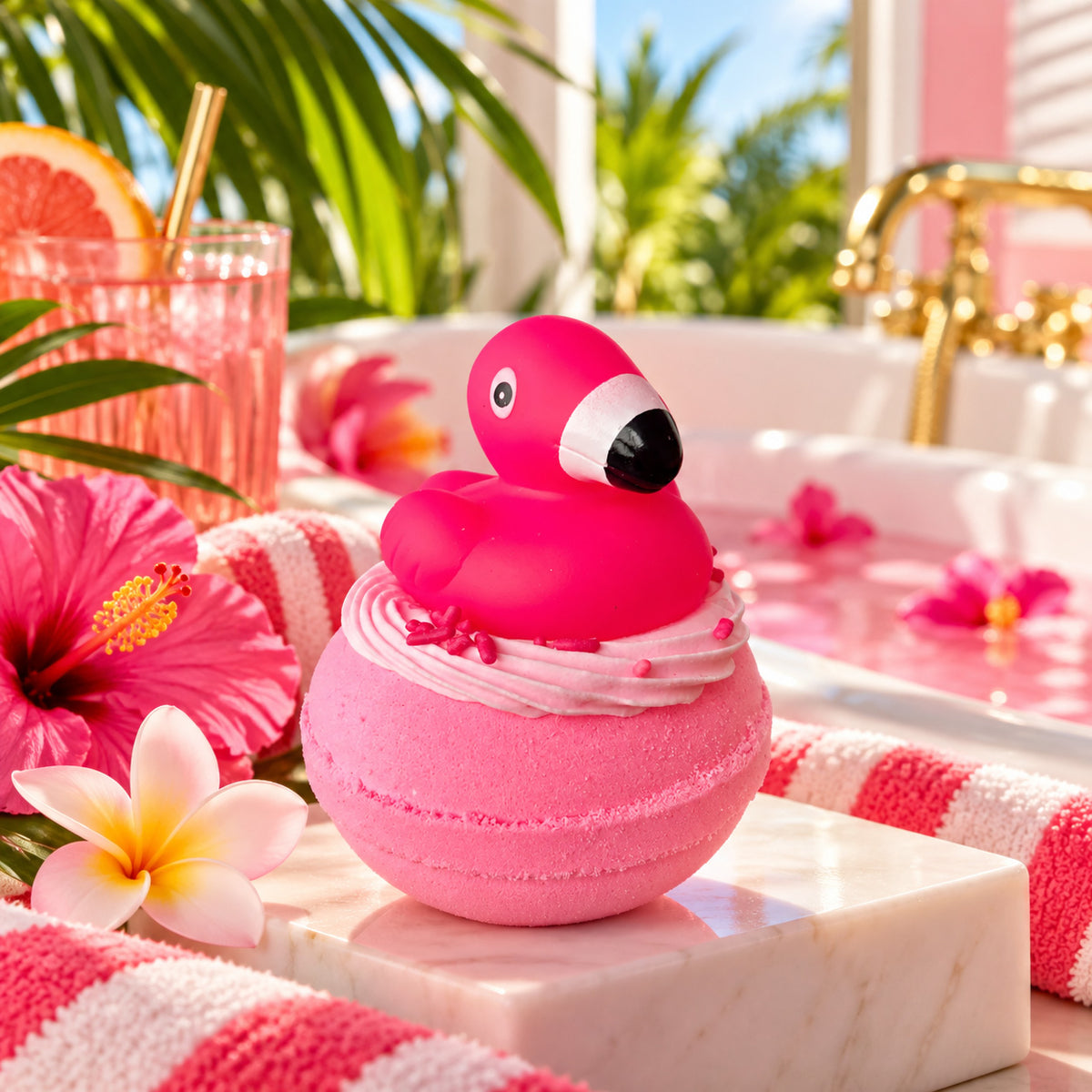 Pink Flamingo Bath Burst