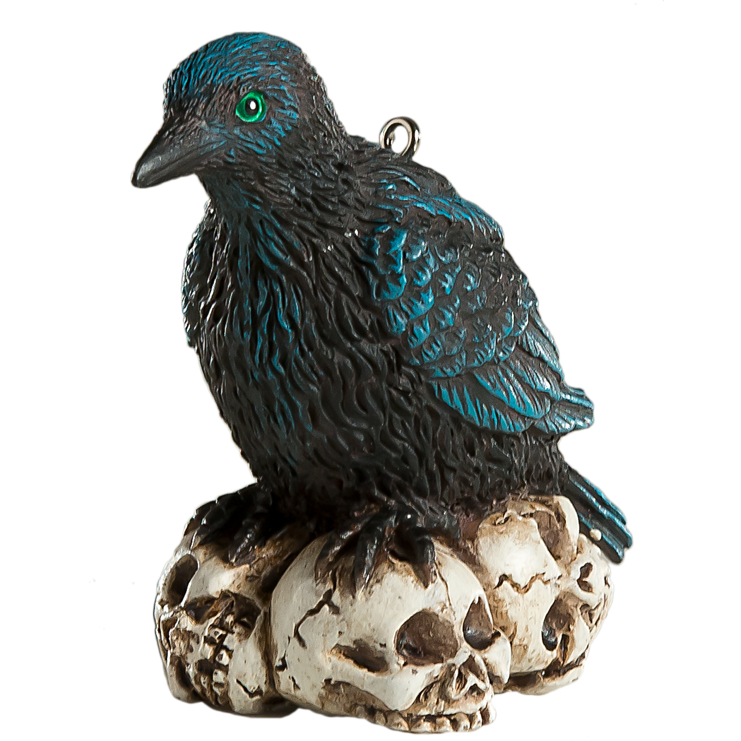 Raven Perched Skulls Tree Ornament