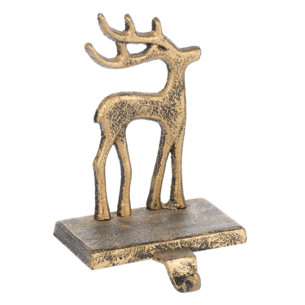 Cast Iron Reindeer Stocking Holder