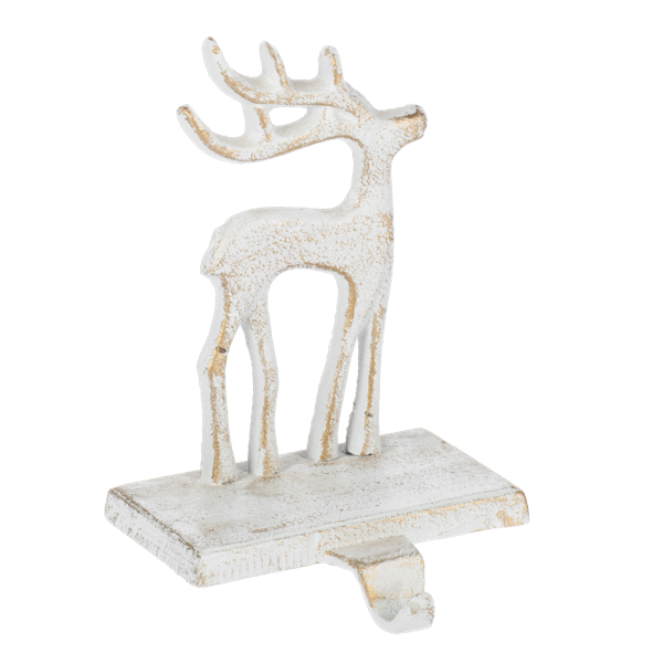 Cast Iron Reindeer Stocking Holder