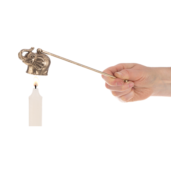 Brass Candle Snuffer - Wolf