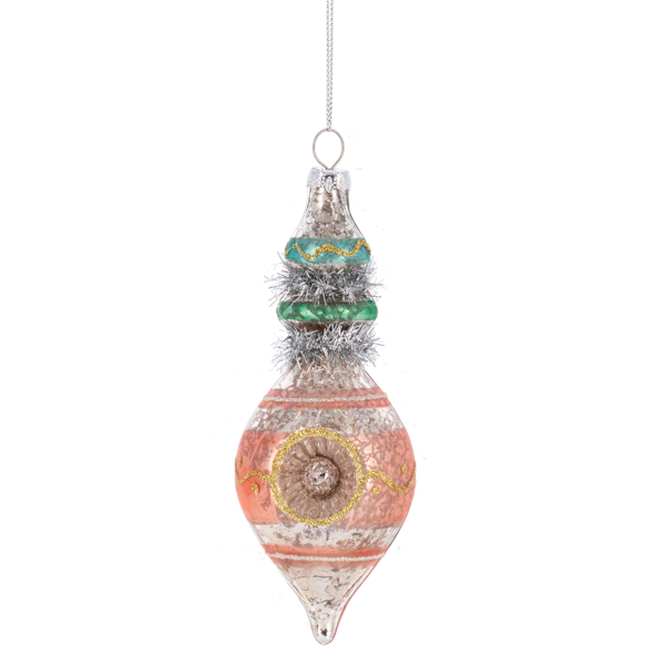 Vintage-style Reflector Drop Ornament