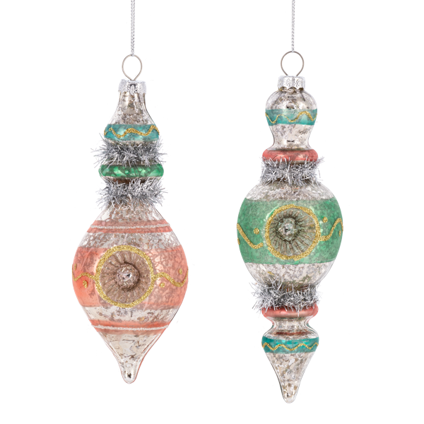 Vintage-style Reflector Drop Ornament