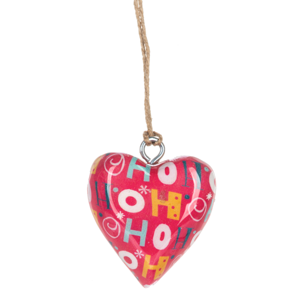Mini Festive Heart Ornament