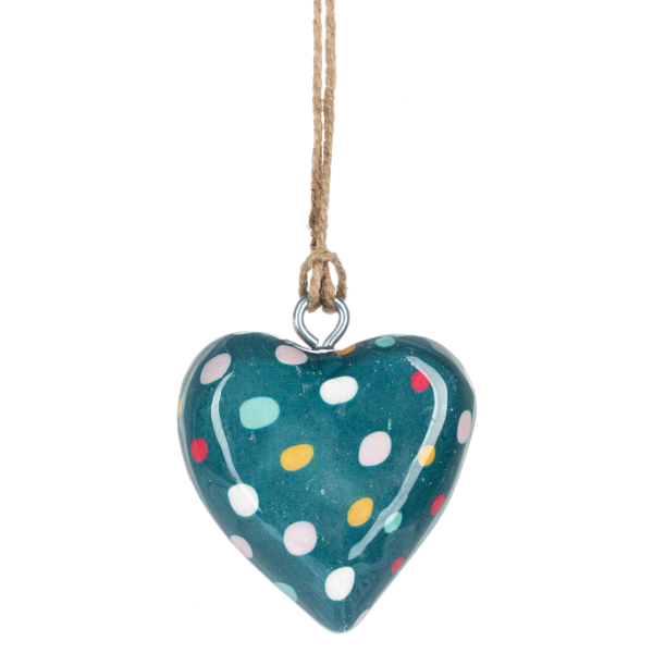 Mini Festive Heart Ornament